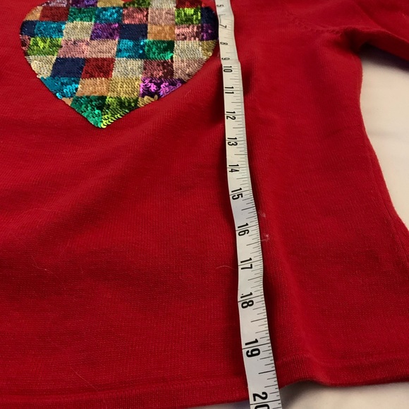 Smitten by Michael Simon sequined heart sweater ….size M…. - Picture 6 of 6